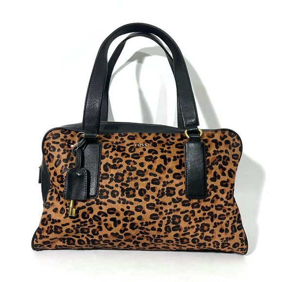Fossil Handbags - Fossil Leopard Calf Hair Shoulder Bag